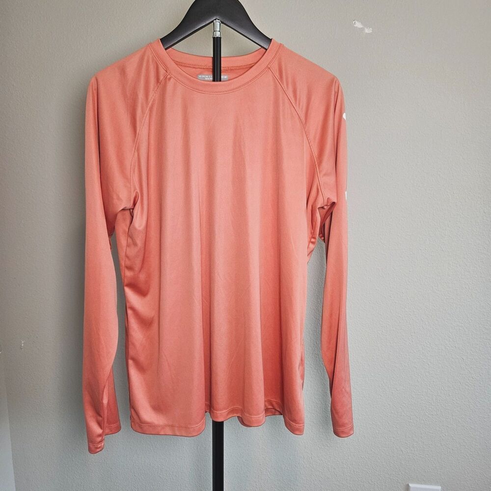 Columbia PFG Omni Shade Shirt Womens XL Orange L/S Fishing Performance Top